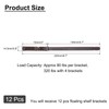 uxcell 12 Pcs Floating Shelf Brackets, Metal Hidden Shelf Support