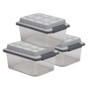 Curver Set of 3 Small Latch PRO 17QT Heavy Duty,
