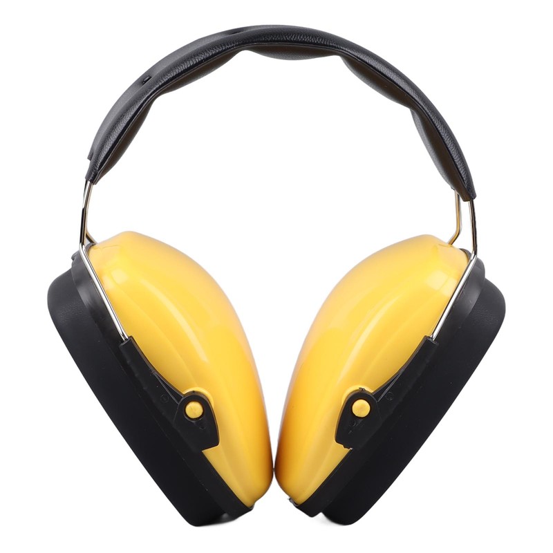 Yellow Baby Ear Protection Noise Cancelling Earmuff Efficient Foldable Adjusting