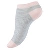 Vincent Creation 8 or 12 Pairs Women's Trainer Socks, Multicolour