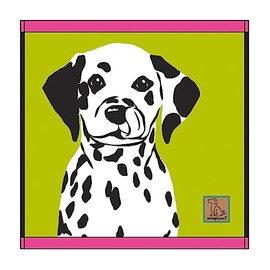 Marushin 0765001600 Carry Towel, Hand Towel, Wonderful Piece, Love Eyes, Dalmatian, Compact, Handkerchief, Character, 100% Cotton, Antibacterial, Odor Resistant, Gift, Birthday