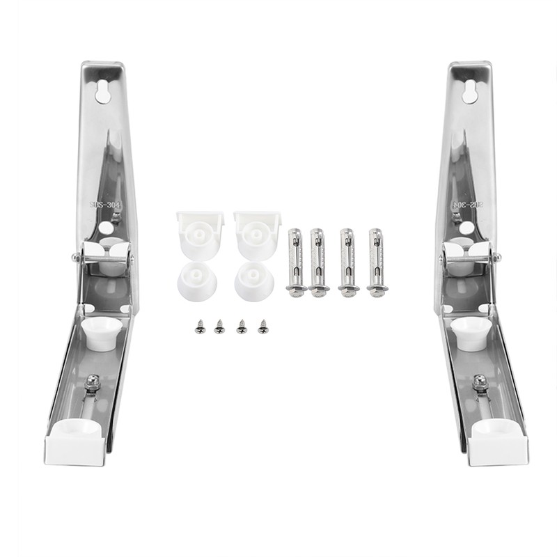 Household 304 Stainless Steel Folding Telescopic Microwave Oven Wall Mounted