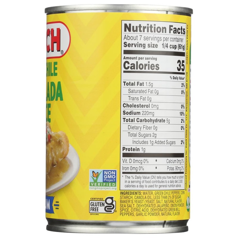 Hatch Green Chili Enchilada Sauce Medium, 15 -Oz. (Pack of