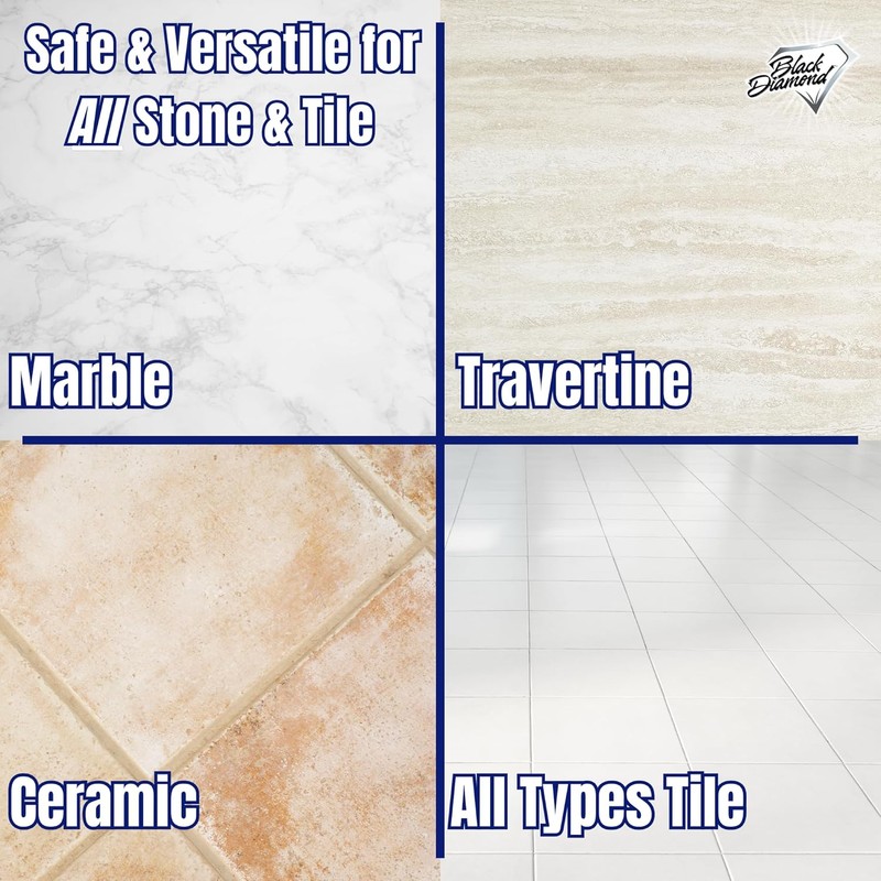 Black Diamond Stoneworks MARBLE & TILE FLOOR CLEANER. Great for