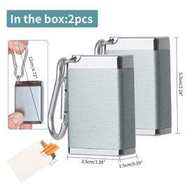 Pocket ashtray, pocket ashtray for on the go, pack of 2 mini ashtrays for on the go, pocket ashtray odour-proof, travel ashtray, ashtray to go