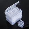 LAifu Small Bead Organizers, 30 Pieces Plastic Organiser Box Jewelry