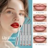 4Pcs Peel Off Lip Liner Stain - Long-Lasting, Smudge-Proof, Waterproof