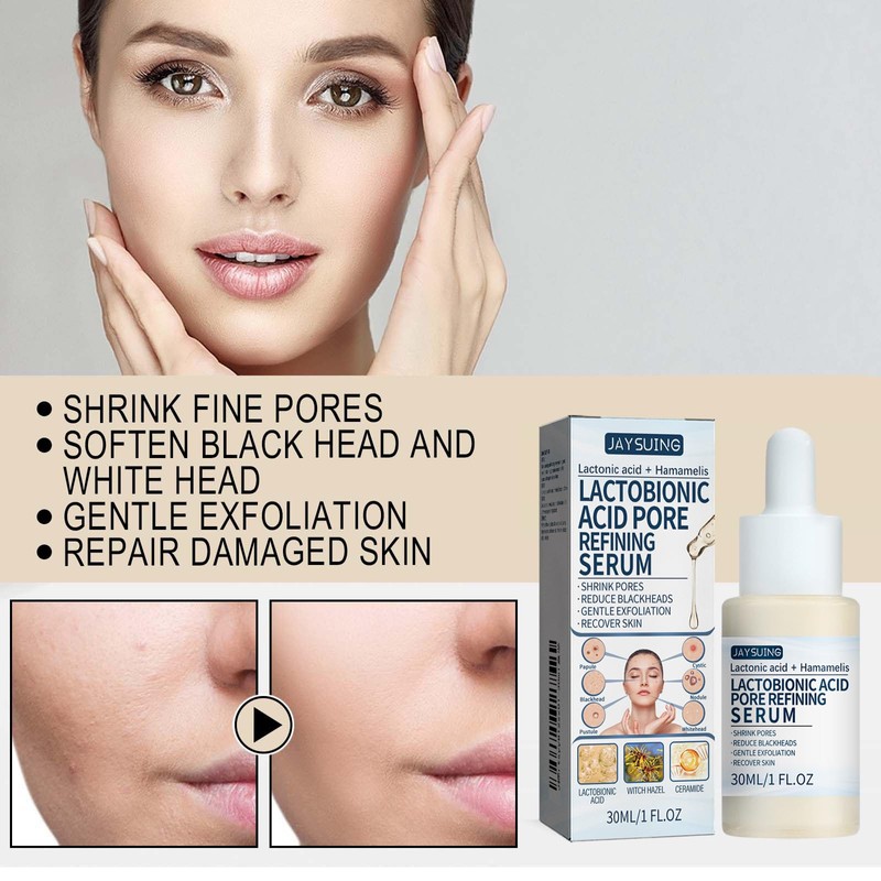 Xiulilydai Lactobionic Acid Pore Refining Serum, 30ml, Shrink Pores, Reduce