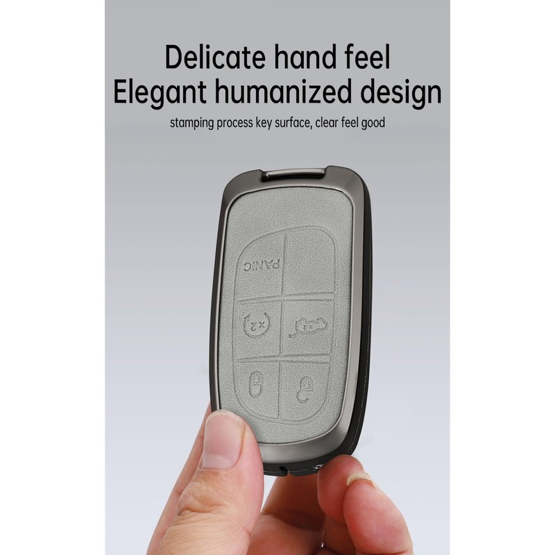 TECART Smart Car Key Case Fits Jeep Cherokee Compass Renegade