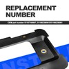 Rear License Plate Bracket Holder w/Stainless Steel Frame, Compatible with