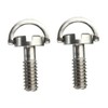 TEHAUX 2pcs Stainless Steel D-ring Tripod Quick Release Camera Screws