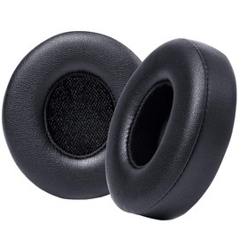 Studio 3 Ear Pads Replacement Cushions Compatible with Beats Studio 2 Studio 3 B0500 B0501 Wired and Wireless Headphones, Memory Foam EarPads with Soft Protein Leather, Black