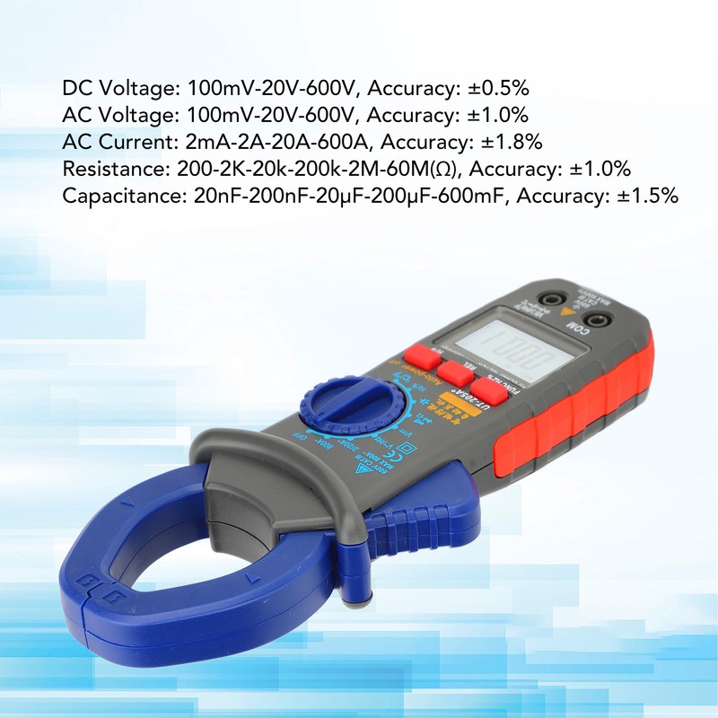 Digital Clamp Multimeter AC Volt Amp Meter Tester Intelligent High