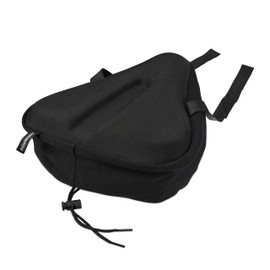 Relaxdays Bicycle Saddle Cover Padded Soft Gel Saddle Cover Bicycle Women Men Black 1 Piece 10041717