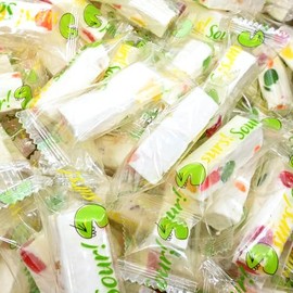 Candy Retailer Sour Jujube Nougat Candy, Individually Wrapped, Sweet and Tangy (1 Pound, Sour)