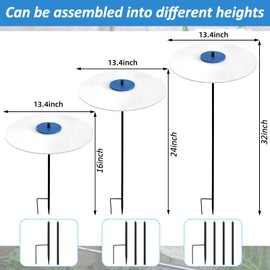 DANHMAO 3 Pack Plants Shade Cover for Outdoor Plants，17in 65% Sunblock garden Shade Cloth，Garden plant umbrellas for flower for Garden Potted Plant, Live Plant Outdoor