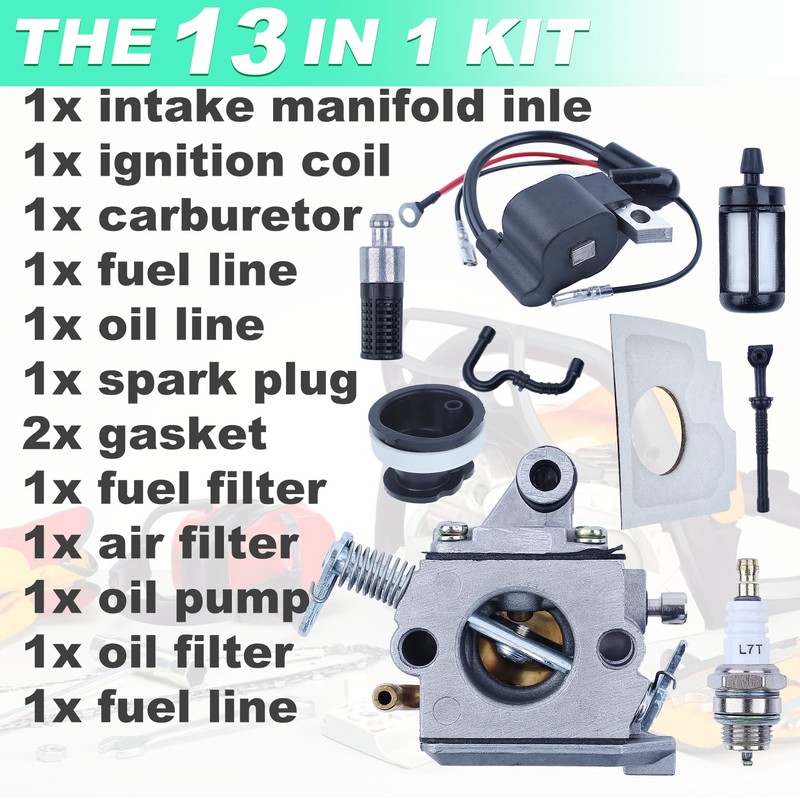 MS180 Carburetor for Stihl MS170 MS180 017 018 Chainsaw, Adefol