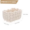 BIUDECO Cotton Storage Basket Set 2pcs Woven Small Baskets Toy