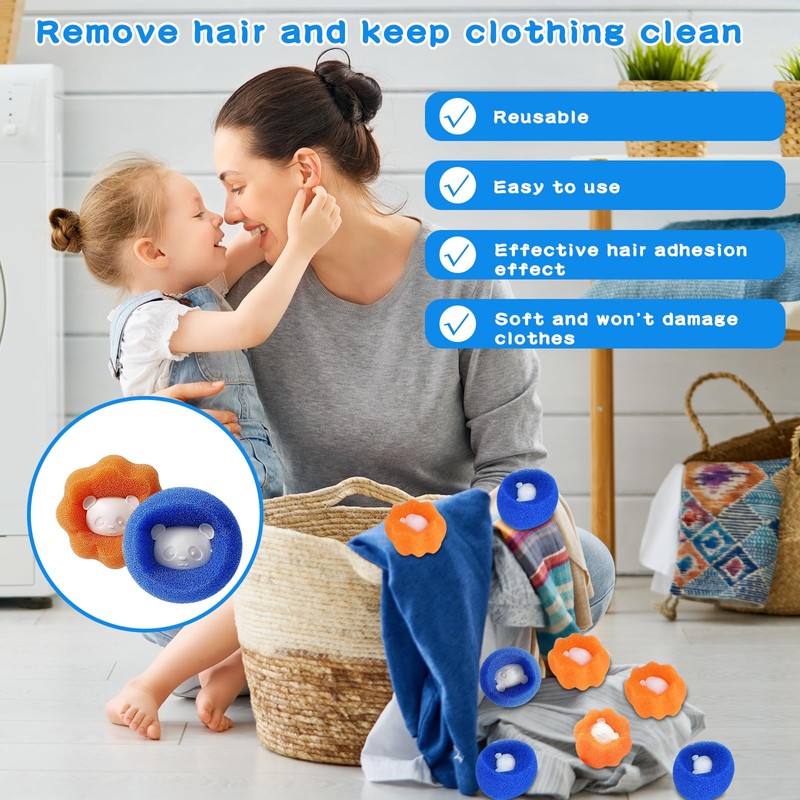 Pet Hair Remover Washing Machine, Lint Balls for Washing Machine,
