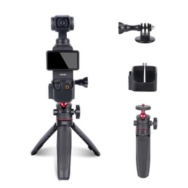 Mechrig Osmo Pocket 3 Extension Adapter Kit with Cold Shoe Mounts & Mini Tripod | Vlogging Frame Accessories for DJI Osmo Pocket 3 Creator Combo Handle