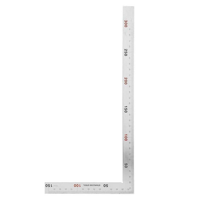 Oumefar Frame Square, Stainless Steel 90 Degree Right Angle Ruler,