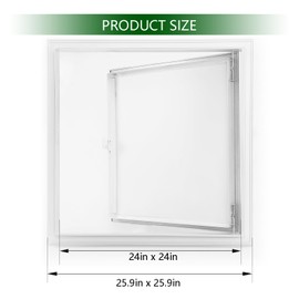 DEEKOOL Metal Access Panel 24 x 24, Access Panel with Screwdriver Latch, Galvanized Steel Inner Panel and Aluminum Alloy Frame, Access Panel for Drywall, Ceilings, Electrical, Plumbing, Attic