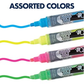 Quartet Glo-write Neon Dry-Erase Markers, Bullet Tip, Assorted Colors (2)
