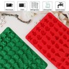 Christmas Silicone Candy Molds, 54-Cavity Mini Christmas Mold Shaped with