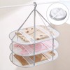 Athvcht 3-Tier Structure Folding Storage Flat-Drying Net, Prevents Clothing Deformation,