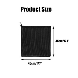 Upstore 2Pcs 45cm x 45cm Pump Barrier Bag with Drawstring Pond Pump Filter Bag for Biological Pond Filters