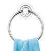 JiePai Vacuum Suction Towel Holder,Modern Shower Towel Ring,Washcloth Hand Towel