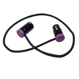 Milestock Low-Profile 3-Pin XLR Female to XLR Male Adjustable-Angle Cable for Sound Devices 302, 552, 633, 688, 788T Mixer, Zaxcom, Zoom F8 Recorder and More, 20-Inches, Purple