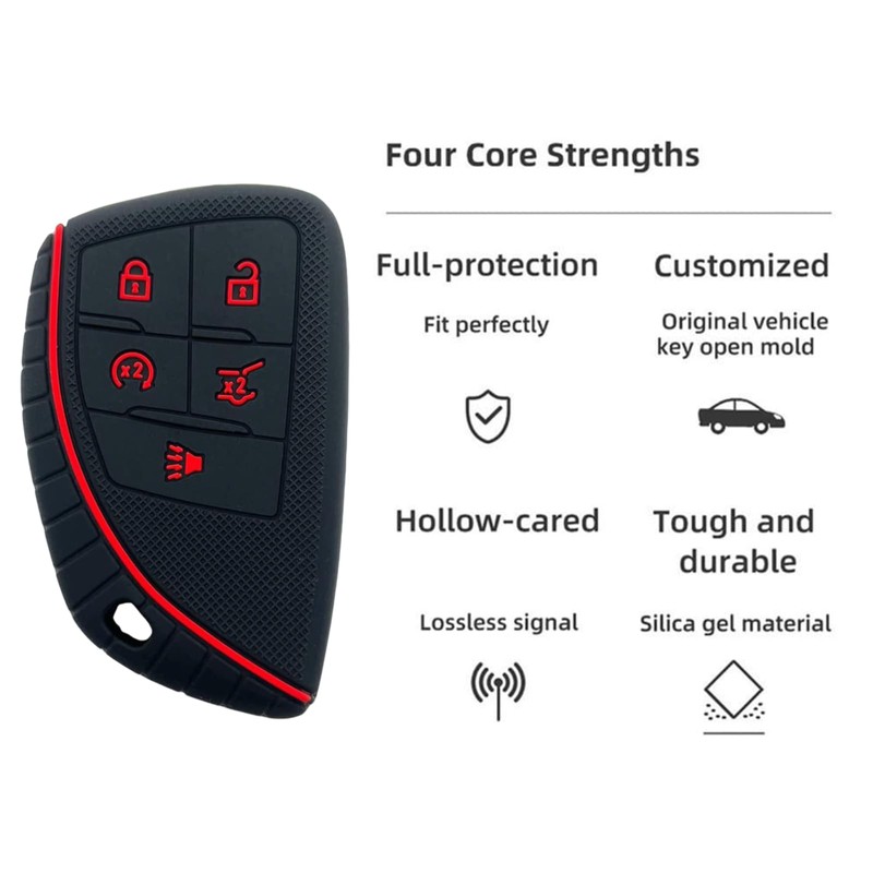 2 Pack Key Fob Cover for 2025 2024 Chevy Equinox