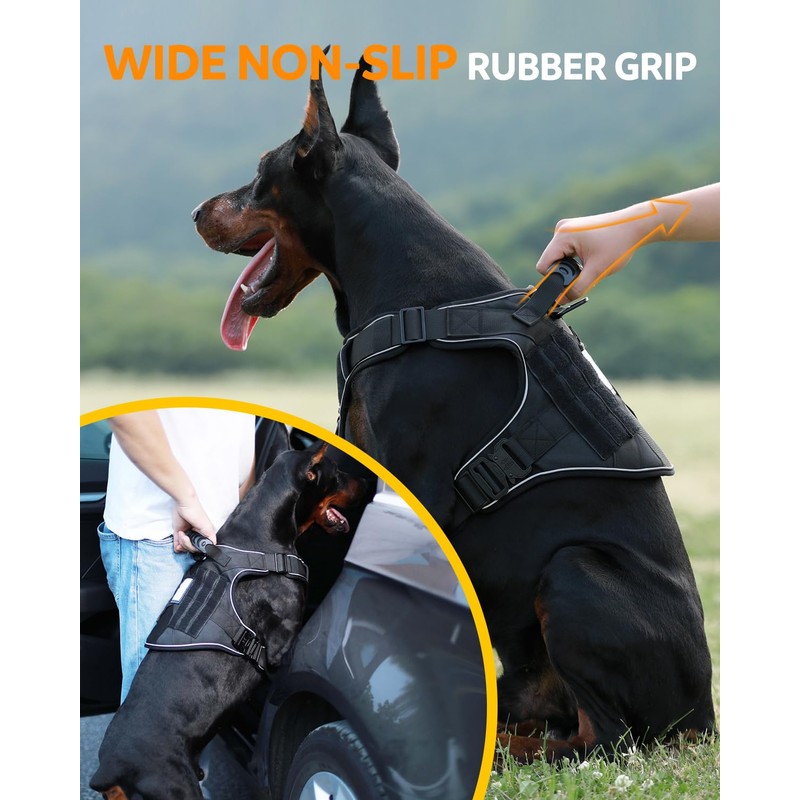 Reflective Service Dog in Training Vest Harness for Medium Large
