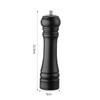 BINHAI Black Set Salt Pepper Mill,Wooden Pepper Grinder Manual Mills