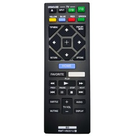 INTECHING RMT-VB201U Blu-ray Player Remote Control for Sony BDP-BX350, BDP-BX370, BDP-BX550, BDP-BX650, BDP-S1500, BDP-S1700, BDP-S2500, BDP-S2900, BDP-S3500, BDP-S3700, BDP-S4500, BDP-S5500