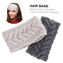 Baluue 6pcs Knitted Women Warm Headbands Elastic Hairbands for Makeup Yoga and Sports Cozy and Breathable Face Washing Accessories