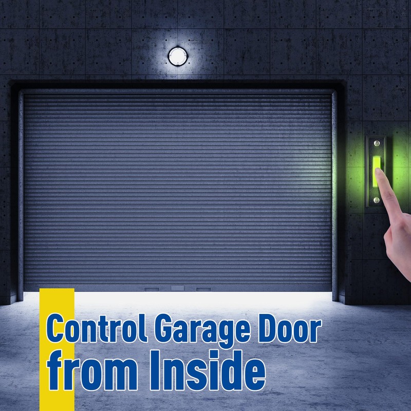 Lighted Doorbell Button, Garage Door Opener Switch with LED Light,