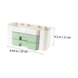 Gatuida 1Pc Creative Drawer Jewelry Storage Case Cosmetic Organizer with Capacity Skid Base for Stable Placement Neat Desktop Storage Green for Bracelets and Cosmetics
