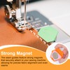3 Pack Magnetic Seam Guide for Sewing Machine,Multifunctional Polygonal Hemmer