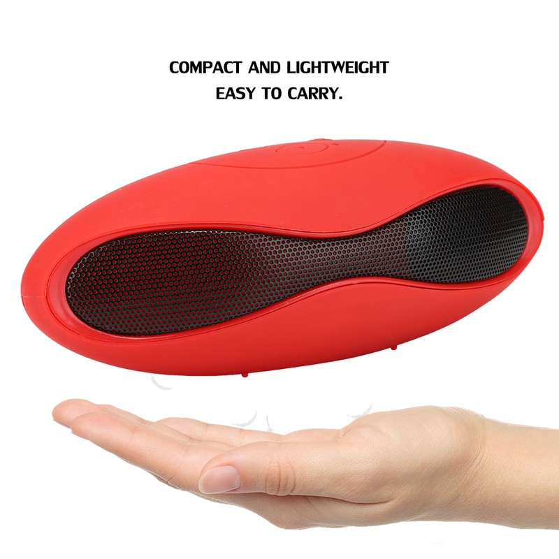 Cool Streamlined Oval Shaped Subwoofer Bluetooth Speaker with FM Function