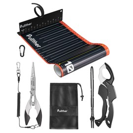 pullther fishing Fishing Tool Kit,9.2" Fish Gripper,53in Fish Ruler,Fishing Pliers,Fishing Gear,Fishing Gifts for Men