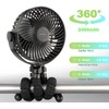 PEARL Kinderwagenventilator: 2er-Set 360°-Akku-Handventilatoren mit Stativ, 3 Geschwindigkeiten (Ventilator mit