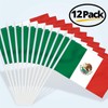 Anley Mexico Mini Flag 12 Pack - Hand Held Small