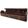 Sheesham Wood Incense Holder Ash Catcher-Buddha three 31 cm