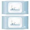 Round Wrap 1025 Dokdo Cleansing Tissue, 30 sheets, 178g, 2 pcs / 라운드랩 1025 독도 클렌징 티슈, 30매입, 178g, 2개