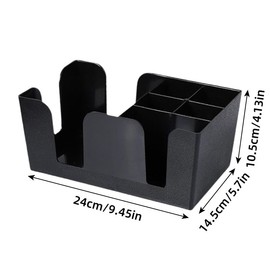 AIMALL 9.45"x5.7"x4.13" Multifunctional Cup Holder and Organizer - Paper Cup, Straw, and Tissue Storage Box for Coffee Shops, Bars, and Tea Stations
