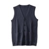 Men's Sweater Vest V-Neck Sleeveless Knitted Cardigan DXL Big and