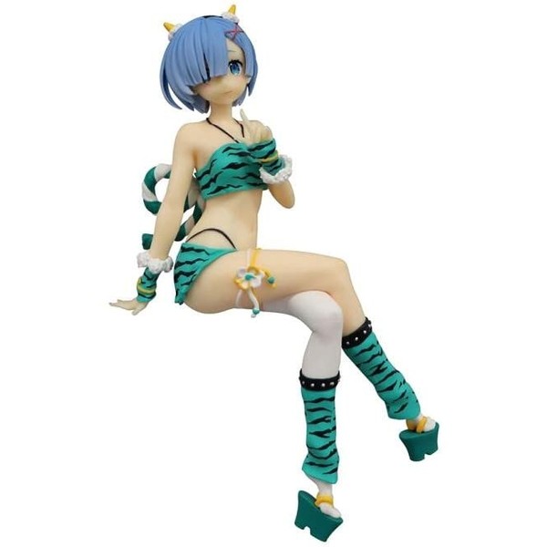 Furyu 6.3" Re:Zero -Starting Life in Another World- Rem Noodle Stopper Figure (Oni Costume Version Another Color)