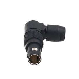HangTon Black 0B FSG 9 Pin 90 Degree Plug Rotating Adjustable Right Angle Connector Circular Push Pull Cable Connector Compatible with Lemo